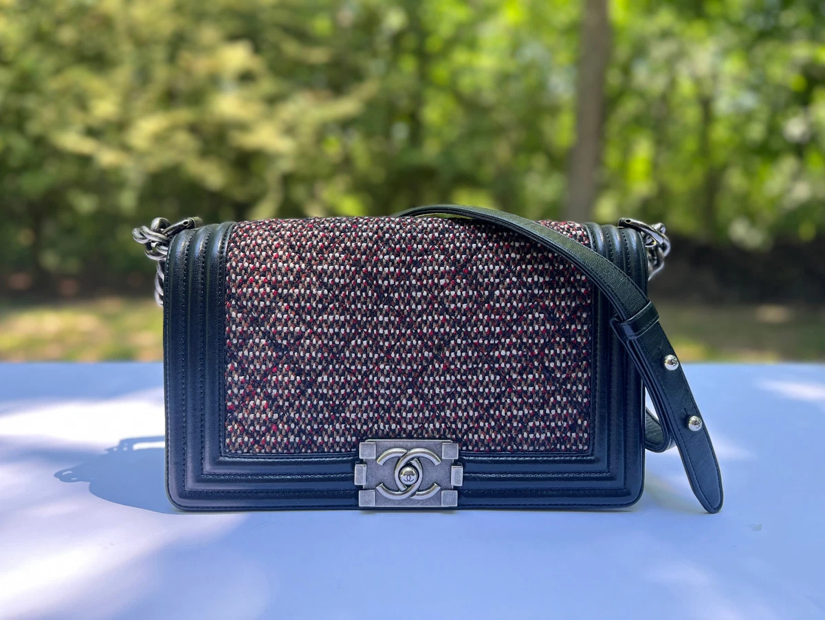 Harris Tweed Mini Crossbody Bag in Blue Check . Great Small -  Denmark