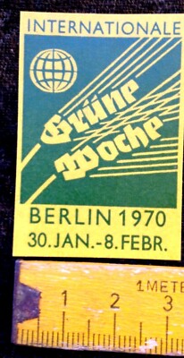 alte Reklamemarke,Vignette,Siegelmarke,Internationale Grüne Woche Berlin 1970
