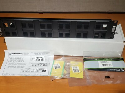 NEW Ortronics OR-401045290 TracJack Patch Panel Kit for 24 modules 19'' Rack Mt
