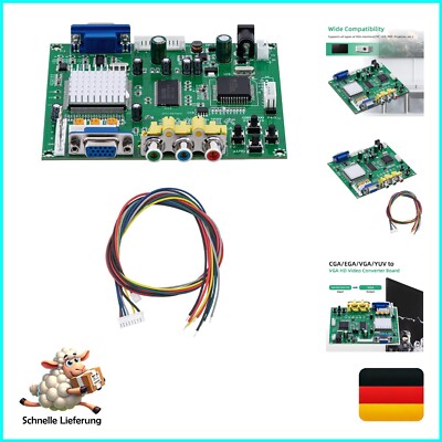 Arcade Game RGB/CGA/EGA to VGA HD Game Video Output Converter Card for Arcade...