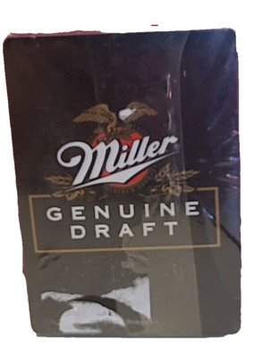 Vintage Hoyle Miller Genuine Draft Playing Cards New Sealed Plastic Coated USA