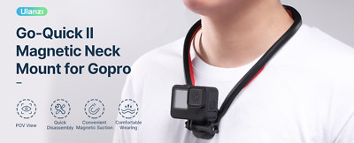 ULANZI Go Quick II Neck Mount for GoPro Magnetic Necklace Holder Camera POV F105