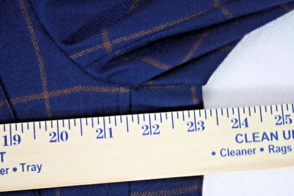 Куртка блейзер мужская LORA PIANA полностью кашемировая темно-синяя с красным оконным стеклом 42 - Изображение 4 из 4