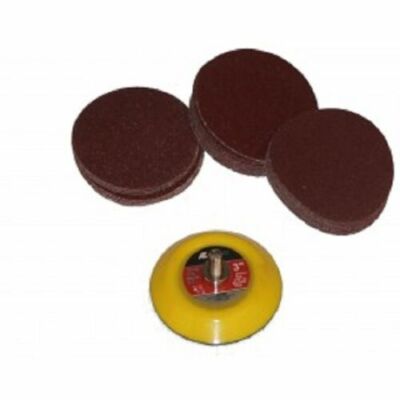 3'' Hook & Loop DISC Sanding Pad w/ 10ea (40, 80, 120 grit sandpaper) 31pcs Total