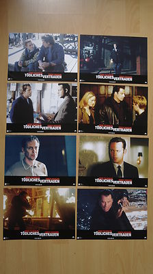 Q150 - 8x Aushangfotos TÖDLICHES VERTRAUEN John Travolta/Vince Vaugen