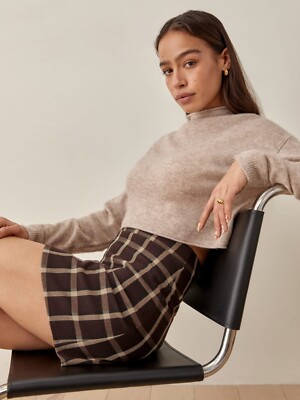Reformation Suzie plaid mini skirt size 2 new without tags