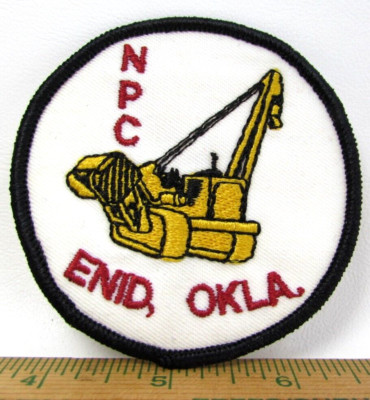 Vintage N P C Enid Oklahoma Jacket Patch Heavy Equipment Employee Work Uniform