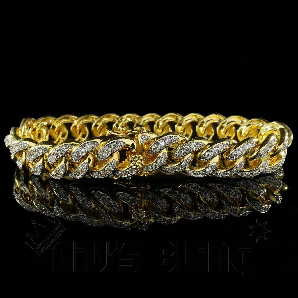 Iced mens bracelet deals