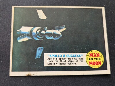 1969 OPC Man On The Moon Card # 33A ''Apollo 8 Success'' (VG/EX)