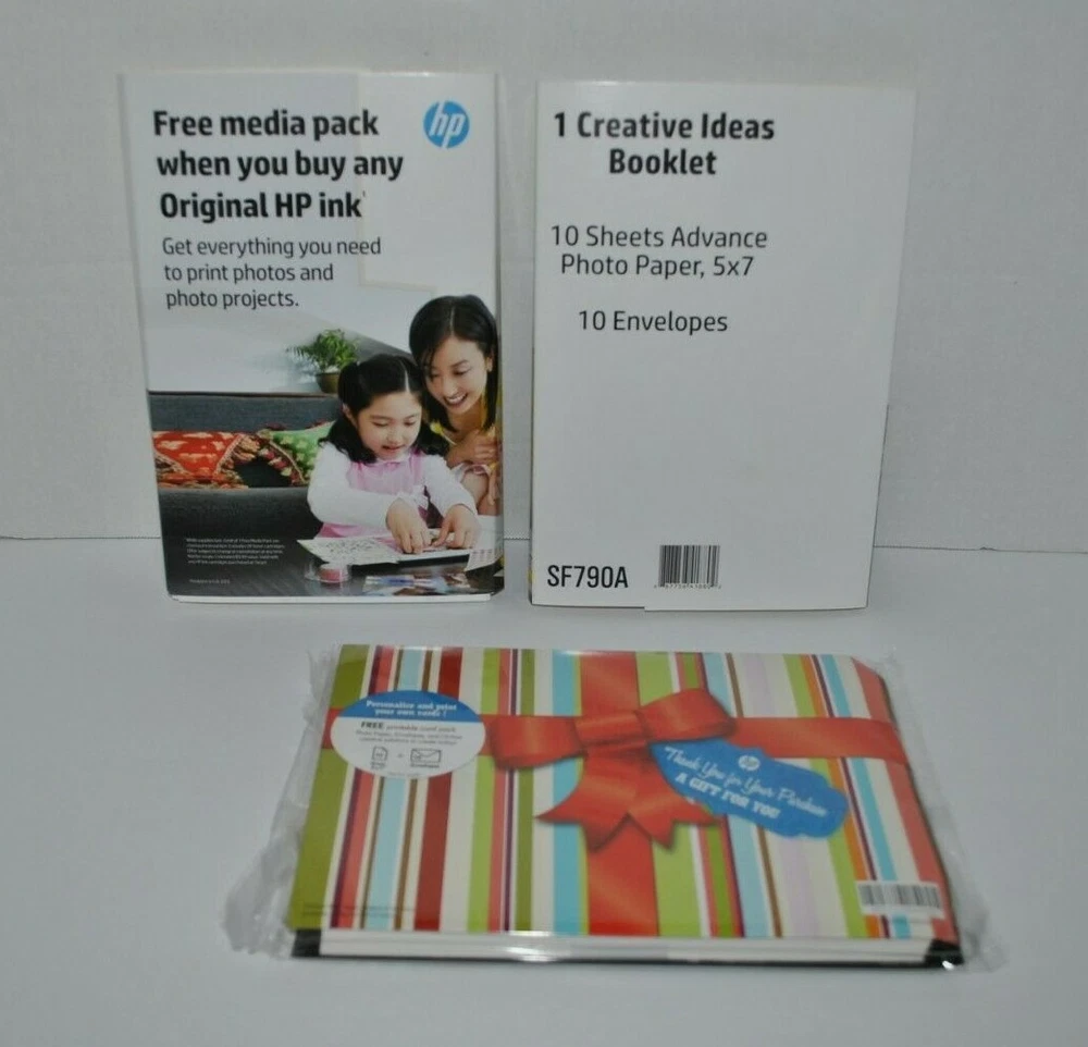 HP Advance Glossy Photo Printer Paper (17) 5x7 (20) 5x7 Envelopes
