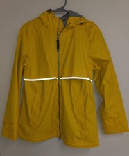 Charles River Women’s Rain Jacket Size S Yellow Reflective Strip
