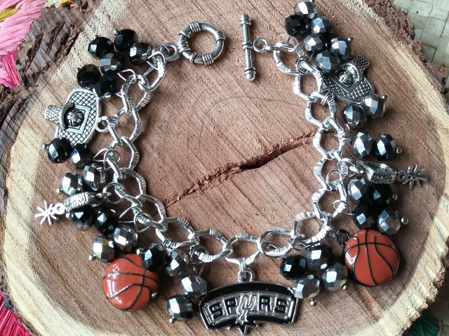 San Antonio Spurs Charm Bracelet eBay