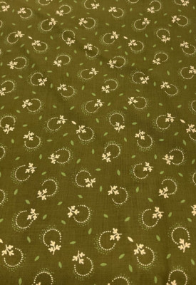 CONNECTING THREADS - QUILTER'S CANDY-GREEN/BEIGE/OLIVE (2010)- BY THE YARD