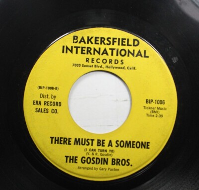 Hear! Country 45 The Gosdin Bros. - There Must Be A Someone / She Still Wishes I