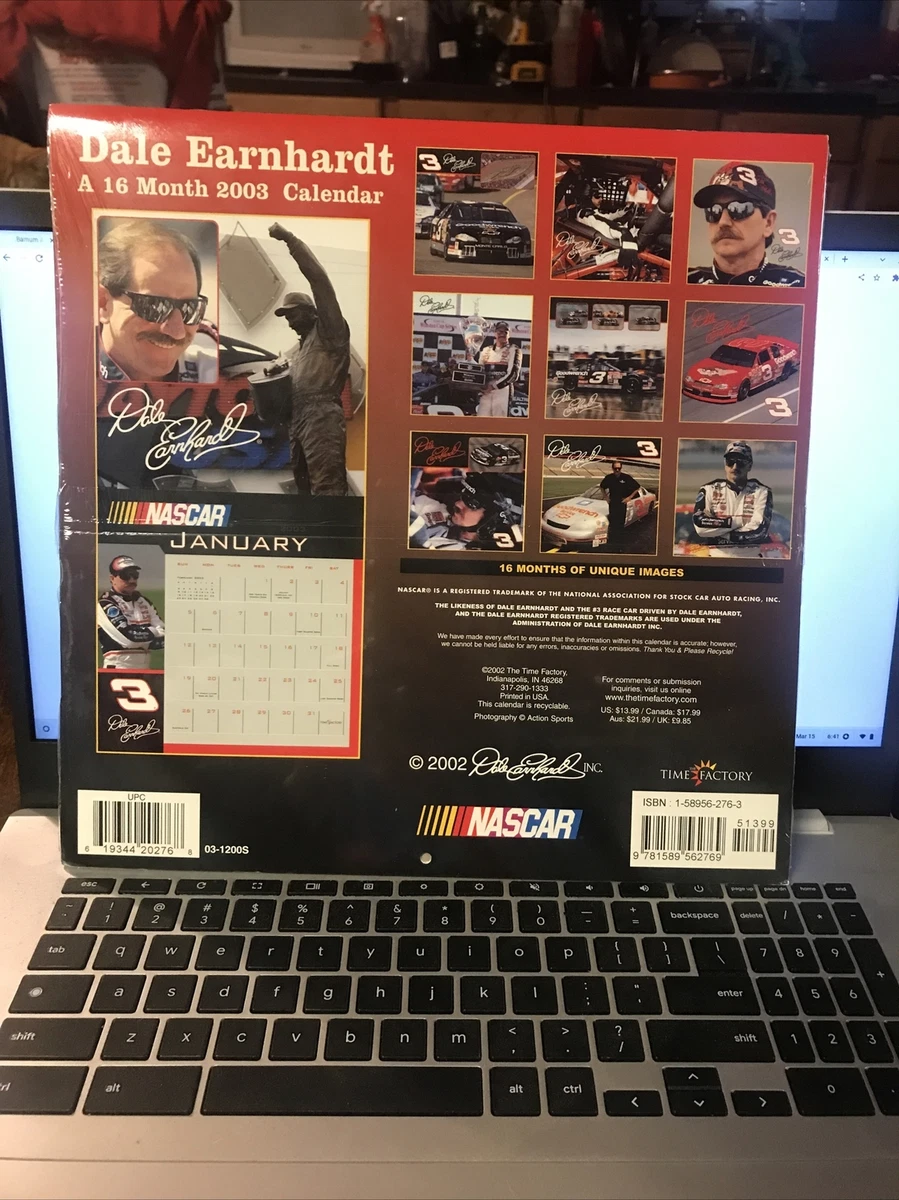 Dale earnhardt sr 16 Month Calendar September 2002-December 2003 | eBay