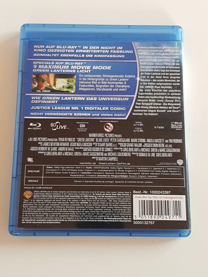 Green Lantern - Extended Cut [Blu-ray] - Bild 2 von 2