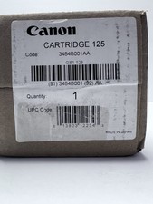 GENUINE CANON 125 BLACK TONER CARTRIDGE  NEW SEALED  FREE-SHIPPING