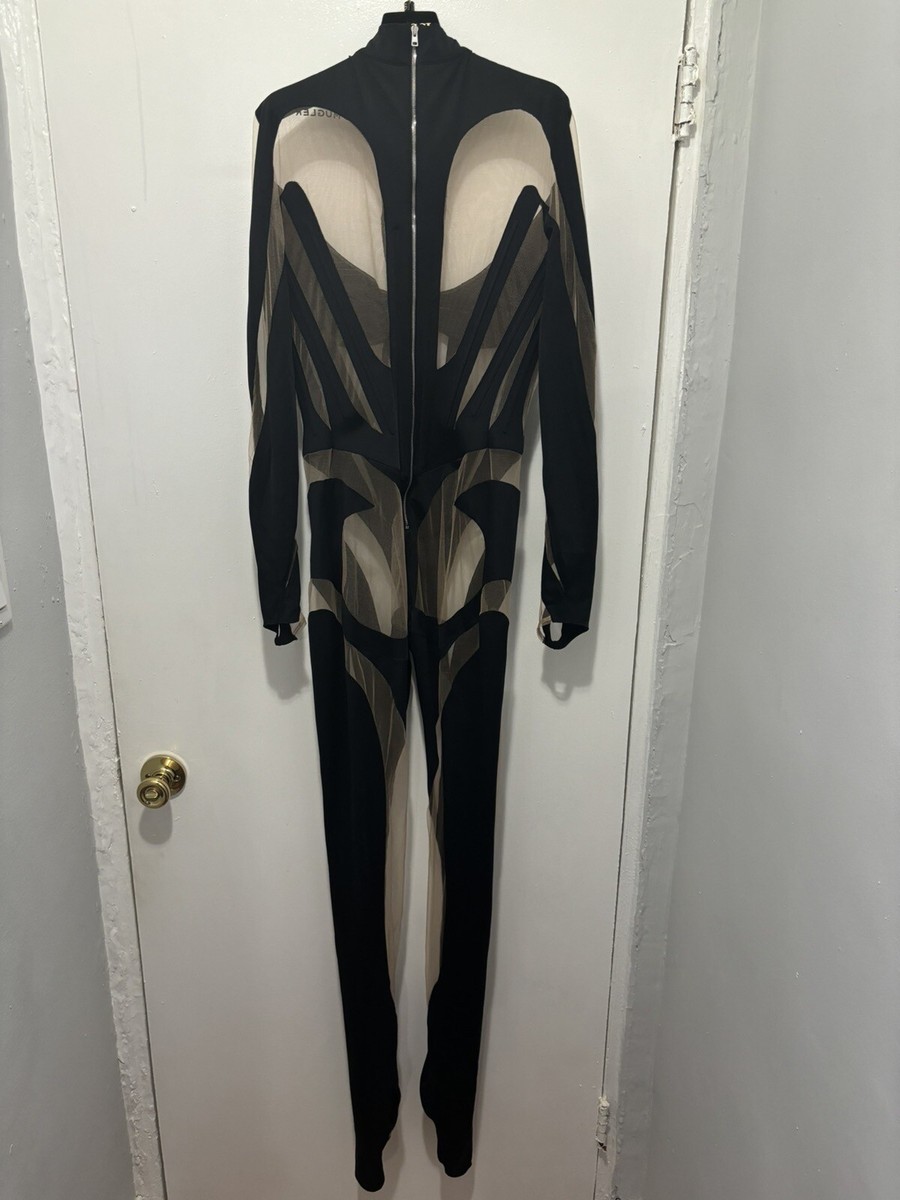 【関税込み】MUGLER 'Cut-Out' pants Mugler H&M Jersey Cut-Out Pants Black - SS23 - US