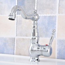 Chrome Brass Single Handle/Hole Swivel Kitchen Faucet Sink Mixer Tap 2sf647
