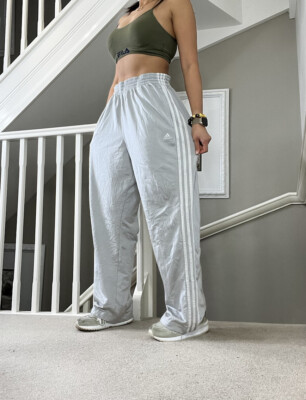 grey adidas tracksuit bottoms womens