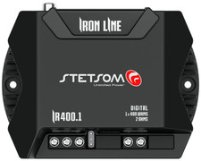 Stetsom IR 400.1 Mono 400 W Amplifier Full Range Compact Iron Line - 2 OHMS NEW