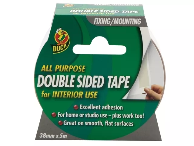 Duck Double-Sided All Purpose Tape 38mm x 5m