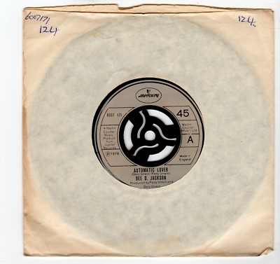 (II447) Dee O Jackson, Automatic Lover/Didn't Think You'd - 1978 - 7 inch vinyl