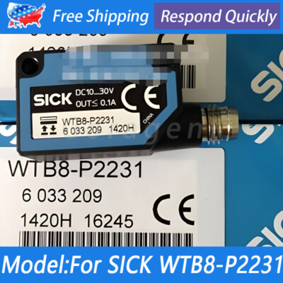 New in Box Photoelectric Sensor 40-300mm 10-30VDC 100mA For SICK WTB8-P2231