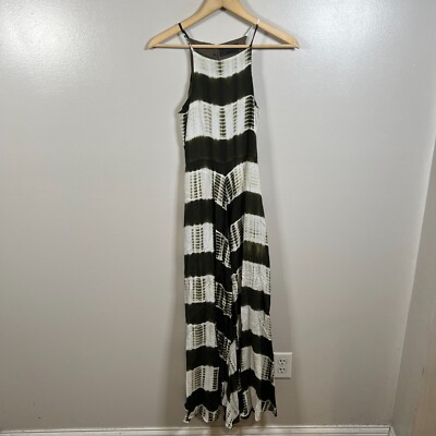 Line & Dot Maxi Dress Size XS Green Shibori High Halter Neckline Boho Flowy | eBay Line & Dot Maxi Dress Size XS Green Shibori High Halter Neckline Boho Flowy | eBay