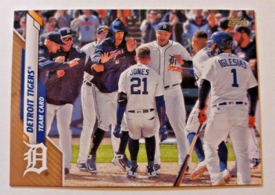 虎2 2020 TOPPS SERIES 2 GOLD PARALLEL DETROIT TIGERS TEAM CARD 1219