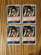 Buggy OP09-051 X4 PLAYSET Rare English One Piece TCG Card : OP09