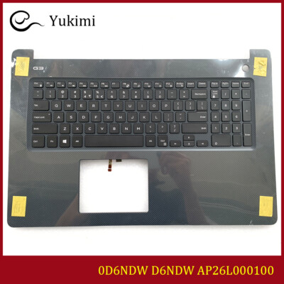 0D6NDW AP26L000100 FOR DELL G3 3779 Black C Shell Palmrest Keyboard Backlit