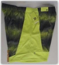 All in Motion Basketball Court Shorts 8" inseam L XXL yellow/lime print Wicking