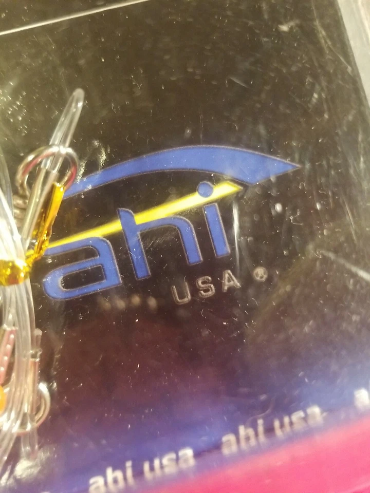 Ahi SJ-500 Calamares Resplandor Luminoso 5 Ganchos Gangión Nuevo en paquete Resplandor en la Oscuridad Foto 3 de 4