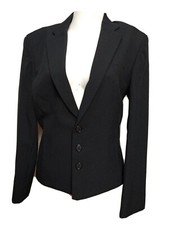 Scotch Guard Women New X-small Black Workwear Blazer Solid Jacket (#n4