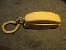 Vintage AT T Slimline Telephone 210 , Cream/Tan Colored ,Touchtone