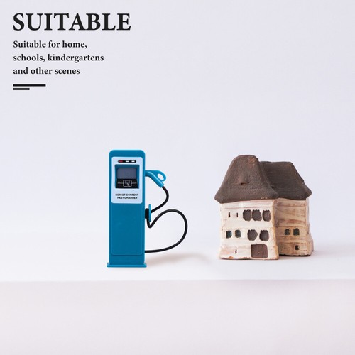 6 Pcs Simulation Charging Pile Toys Child Dollhouse Highway Accessories Road - 第 10/12 張圖片