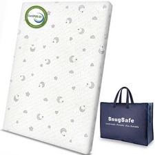 SnugSafe Pack n Play Mattress Pad 38x26x1.8" Waterproof, Breathable, Washable