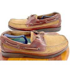 Sperry Mens Mako Collection Top-Sider 2 Eye Suede Leather Moc Shoes 13 Loafers