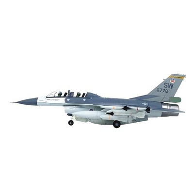 F-16D Falcon Trainer Fighter Aircraft Model 1:72 Scale Alloy For Display 21cm