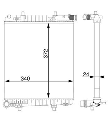 Mahle CR 1591 000S KüHler, MotorküHlung FüR Opel Renault-image