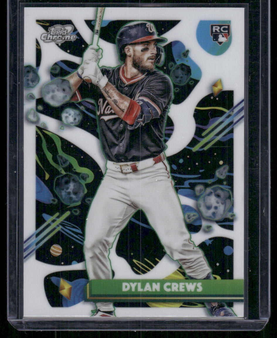 2025 Topps Cosmic Chrome Dylan Crews RC #194 Nationals White Hole Refractor