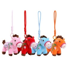Horse Keychain Cute Plush Decoration 2026 Lucky Horse Year Purse Daily Ornaments