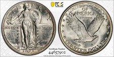 1923 Standing Liberty Quarter PCGS MS66