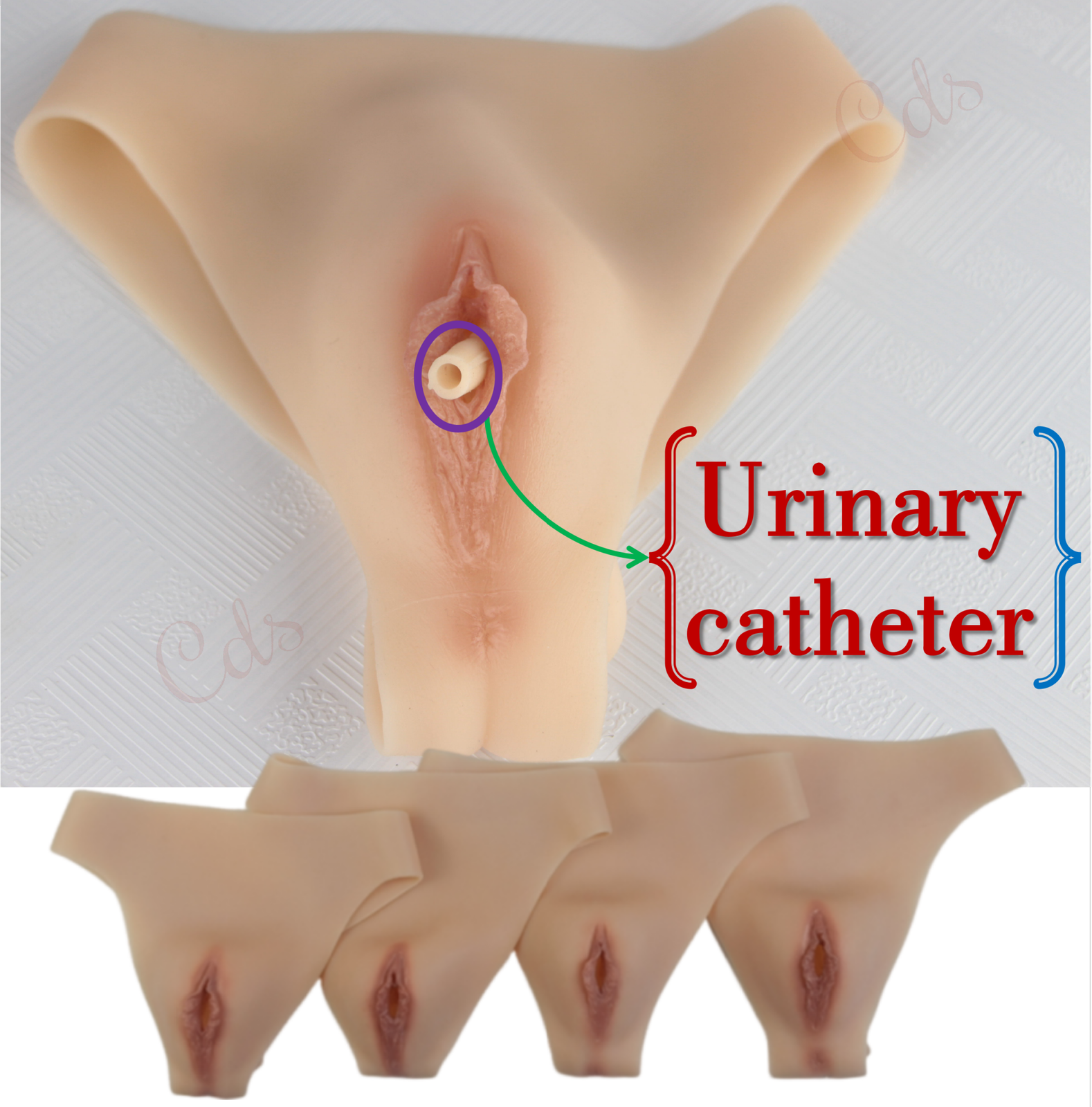 Female Vagina Pants Silicone Buttock Fake Vagina Underwear Crossdressers Panties