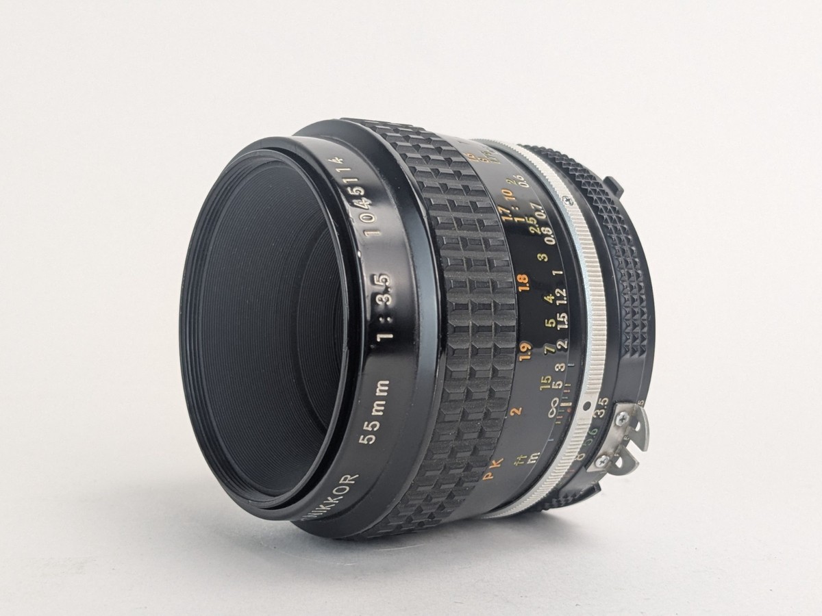 Excellent] Nikon AI Micro-NIKKOR 55mm f/3.5 Macro MF Lens F Mount 