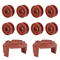 10X Ersatz Spule Fadenspule Kappe Set Rasentrimmer Spule FüR Worx Rasentrimmer