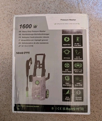 #ad 1600 Pressure Washer S040 $80.00