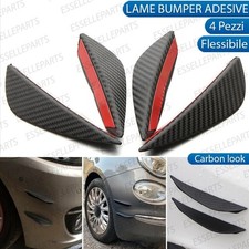 SET AERO FLAPS LAME SPOILER PARAURTI ADESIVO GRANDE PUNTO PER ABARTH CARBON LOOK