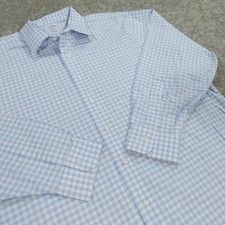 Brooks Brothers Dress Shirt Mens 18 35 Button Up Regent Fit Glen Check